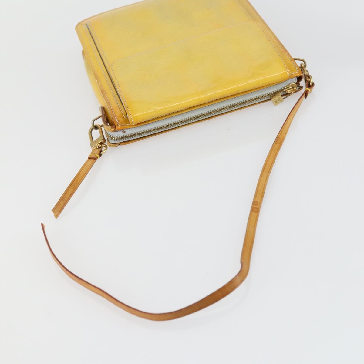 LOUIS VUITTON Monogram Vernis Motto Accessory Pouch Gris M91030 LV Auth ep12561