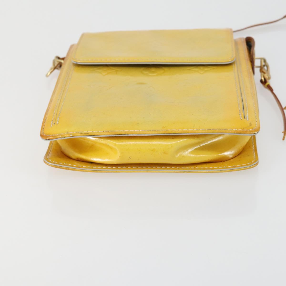 LOUIS VUITTON Monogram Vernis Motto Accessory Pouch Gris M91030 LV Auth ep12561