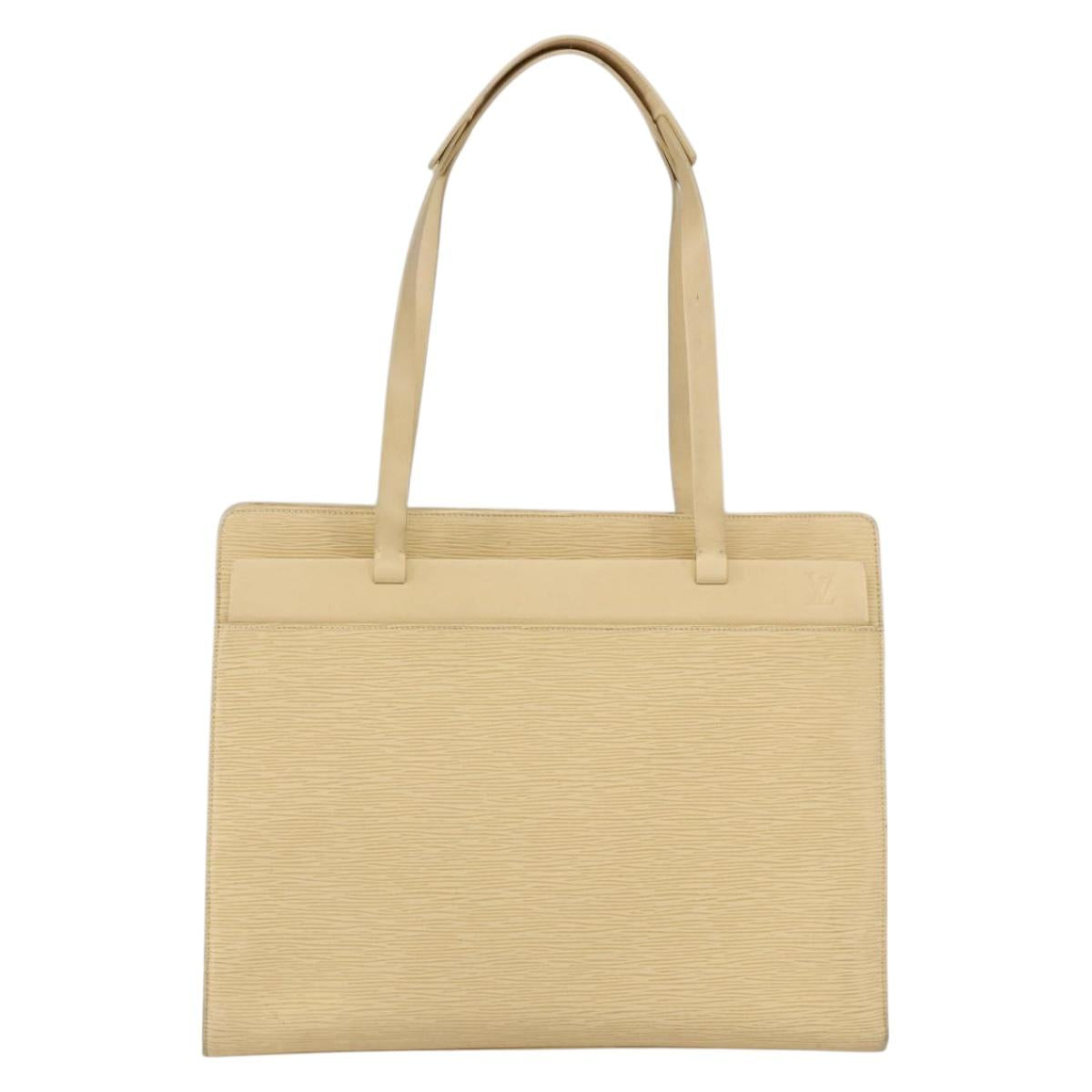 LOUIS VUITTON Epi Croisette GM Tote Bag Vanilla M5250A LV Auth ep12562