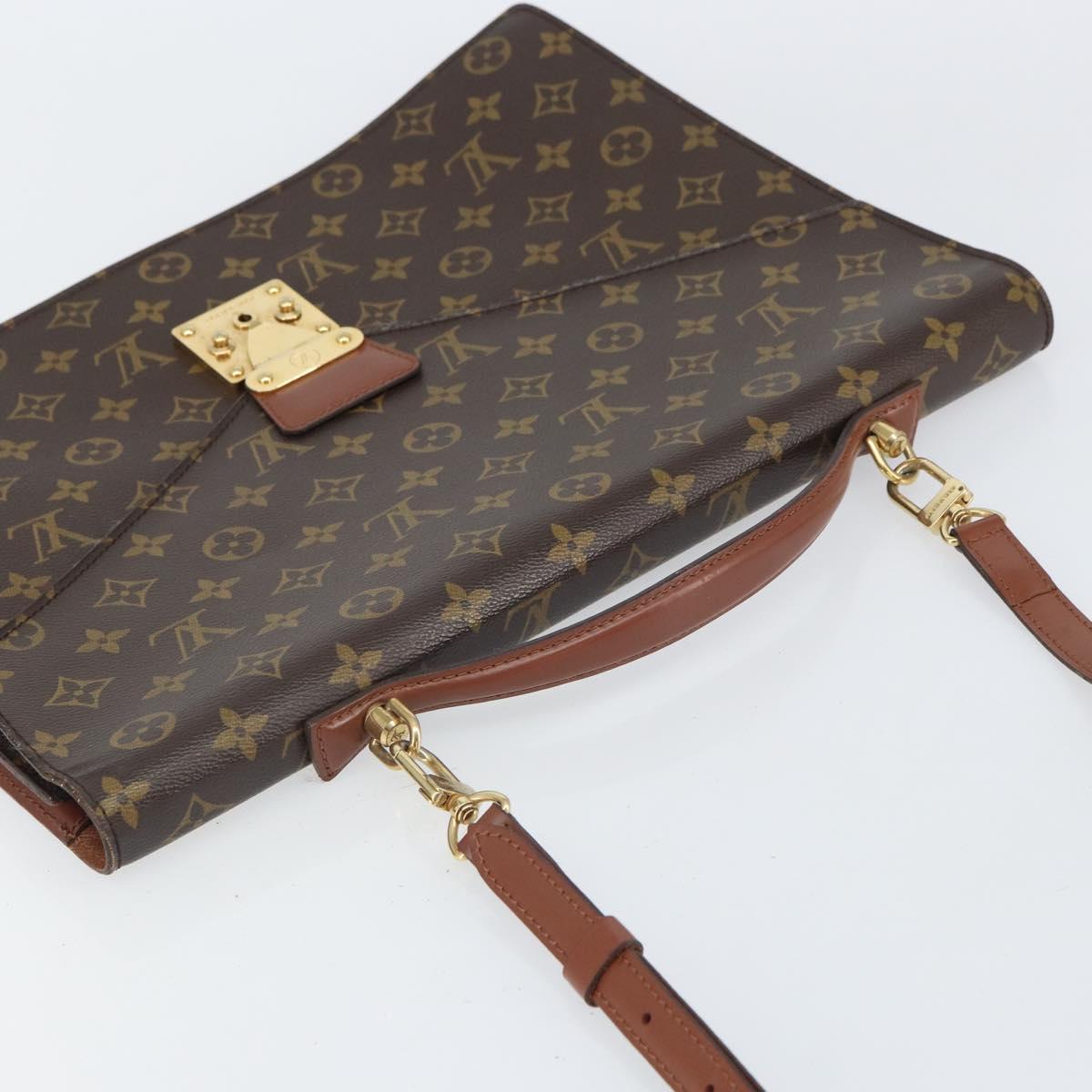 LOUIS VUITTON Monogram Porte Documents Bandouliere Bag M53338 LV Auth ep12567