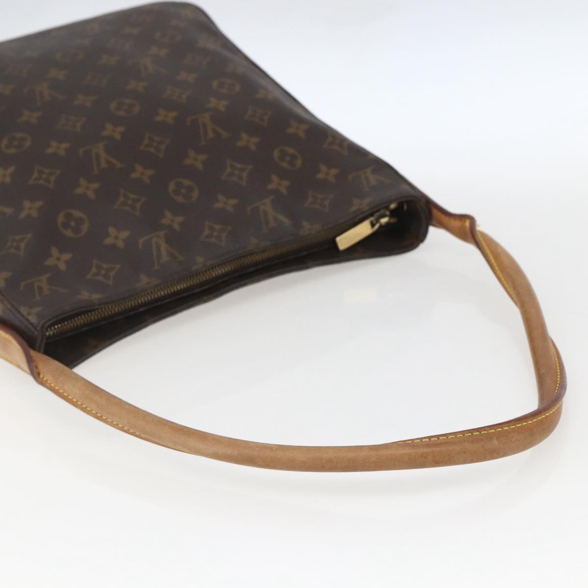 LOUIS VUITTON Monogram Looping GM Shoulder Bag M51145 LV Auth ep12570