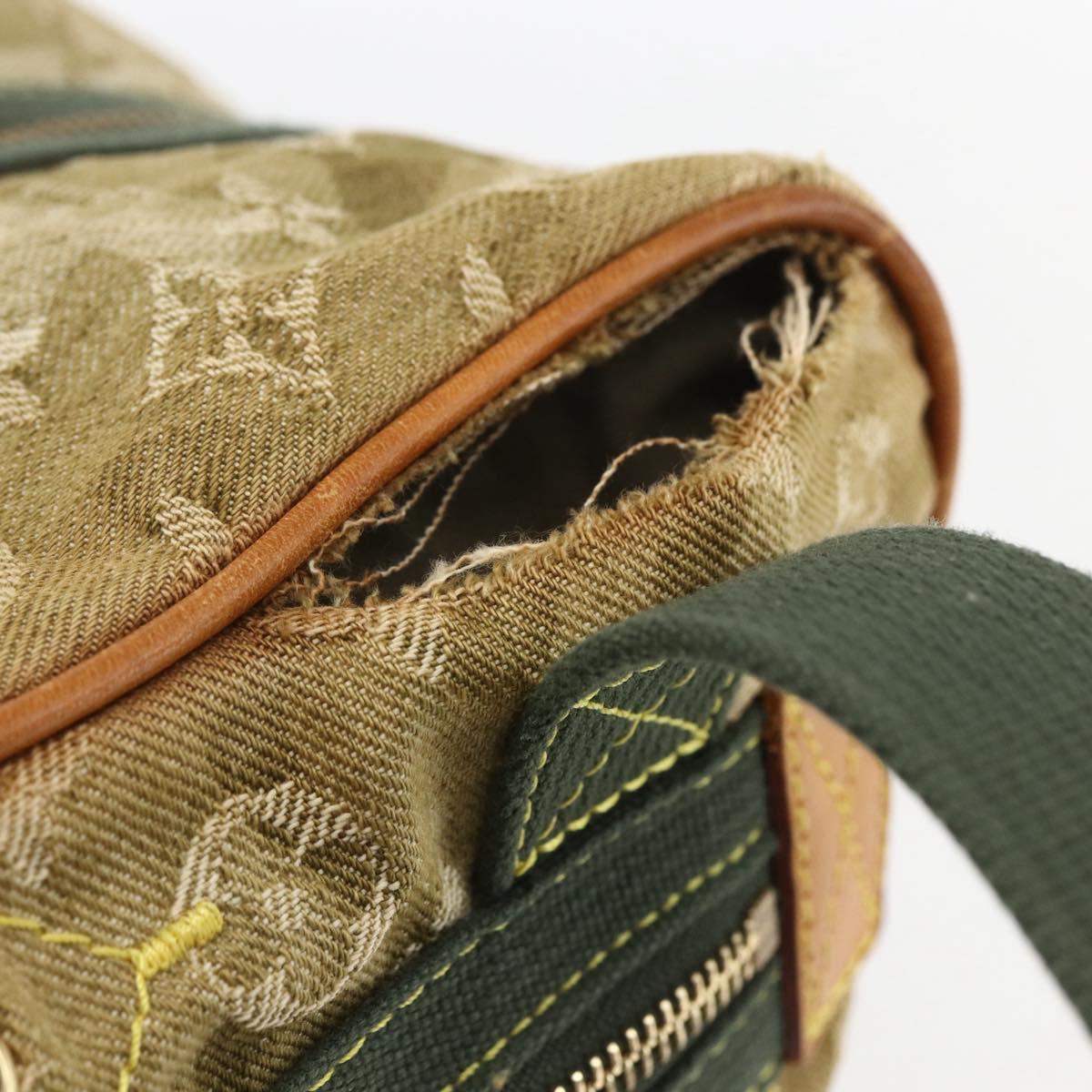 LOUIS VUITTON Monogram Morafrage jasmine Shoulder Bag Khaki M95772 Auth ep12579