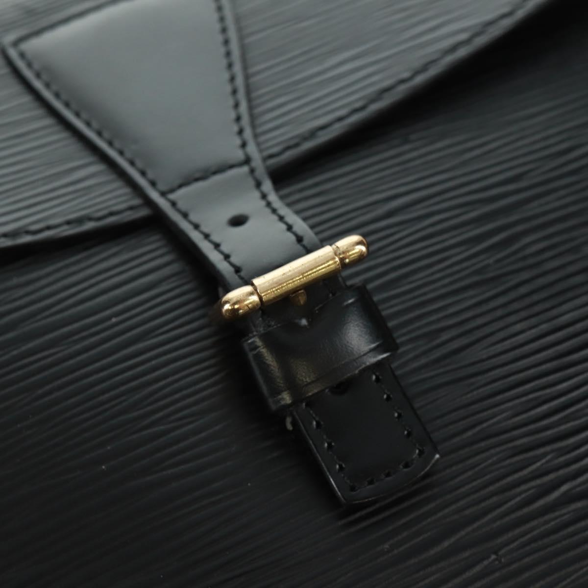 LOUIS VUITTON Epi Jeune Fille MM Shoulder Bag Black M52152 LV Auth ep12589