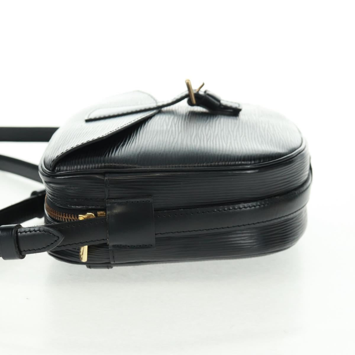 LOUIS VUITTON Epi Jeune Fille MM Shoulder Bag Black M52152 LV Auth ep12589