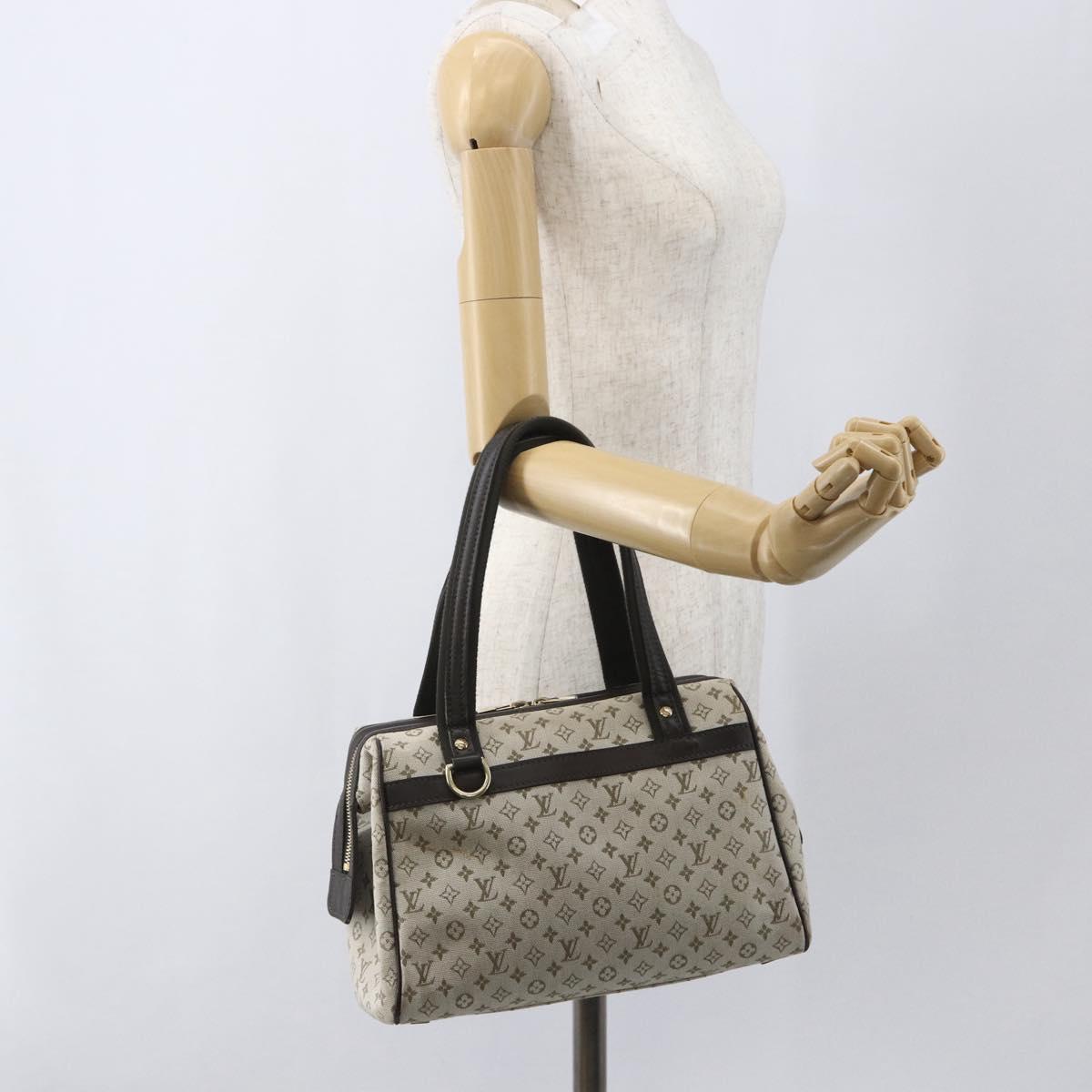 LOUIS VUITTON Monogram Mini Josephine PM Hand Bag Khaki M92215 LV Auth ep12592