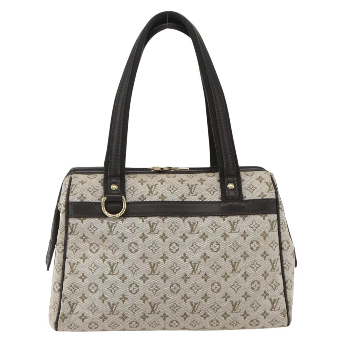LOUIS VUITTON Monogram Mini Josephine PM Hand Bag Khaki M92215 LV Auth ep12592