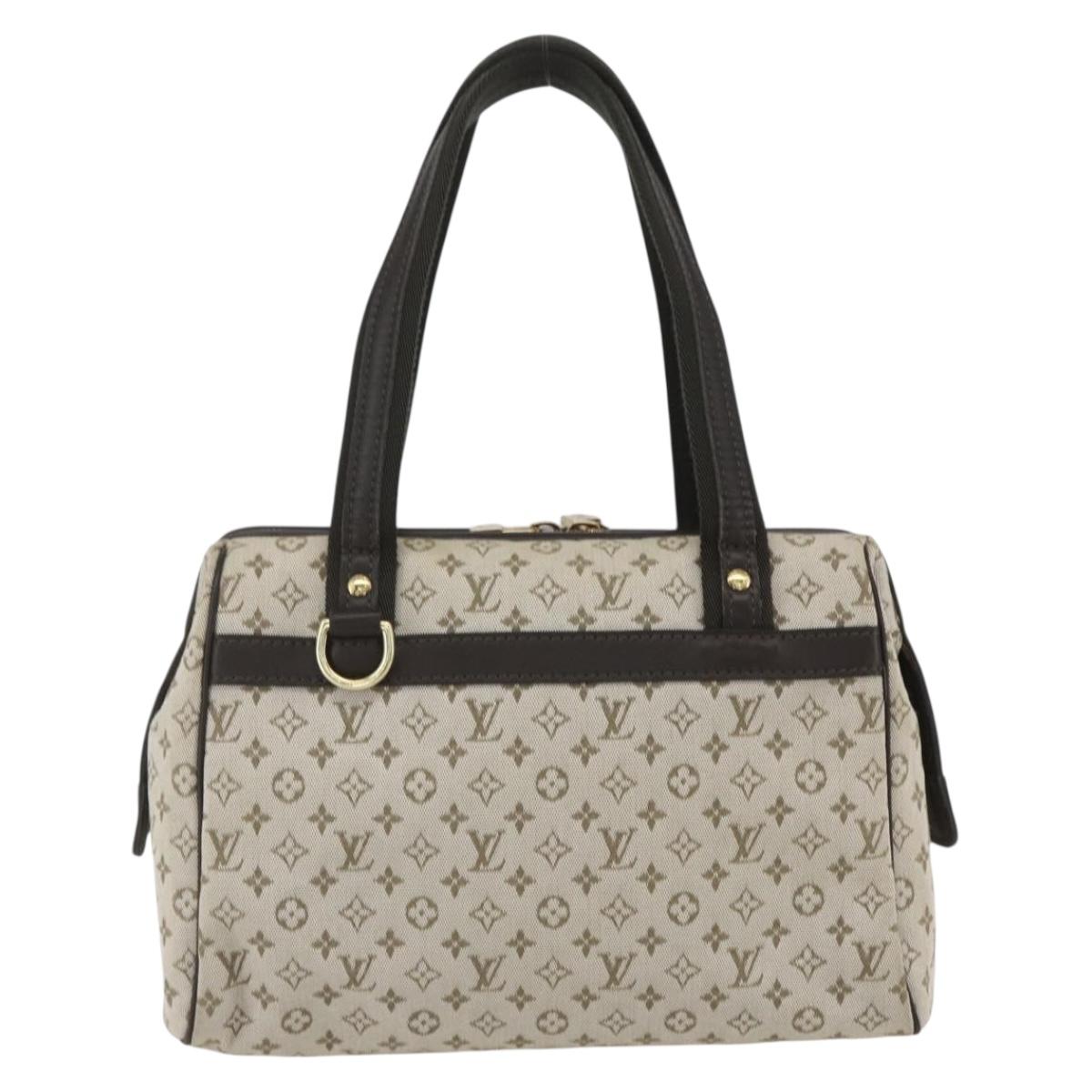 LOUIS VUITTON Monogram Mini Josephine PM Hand Bag Khaki M92215 LV Auth ep12592