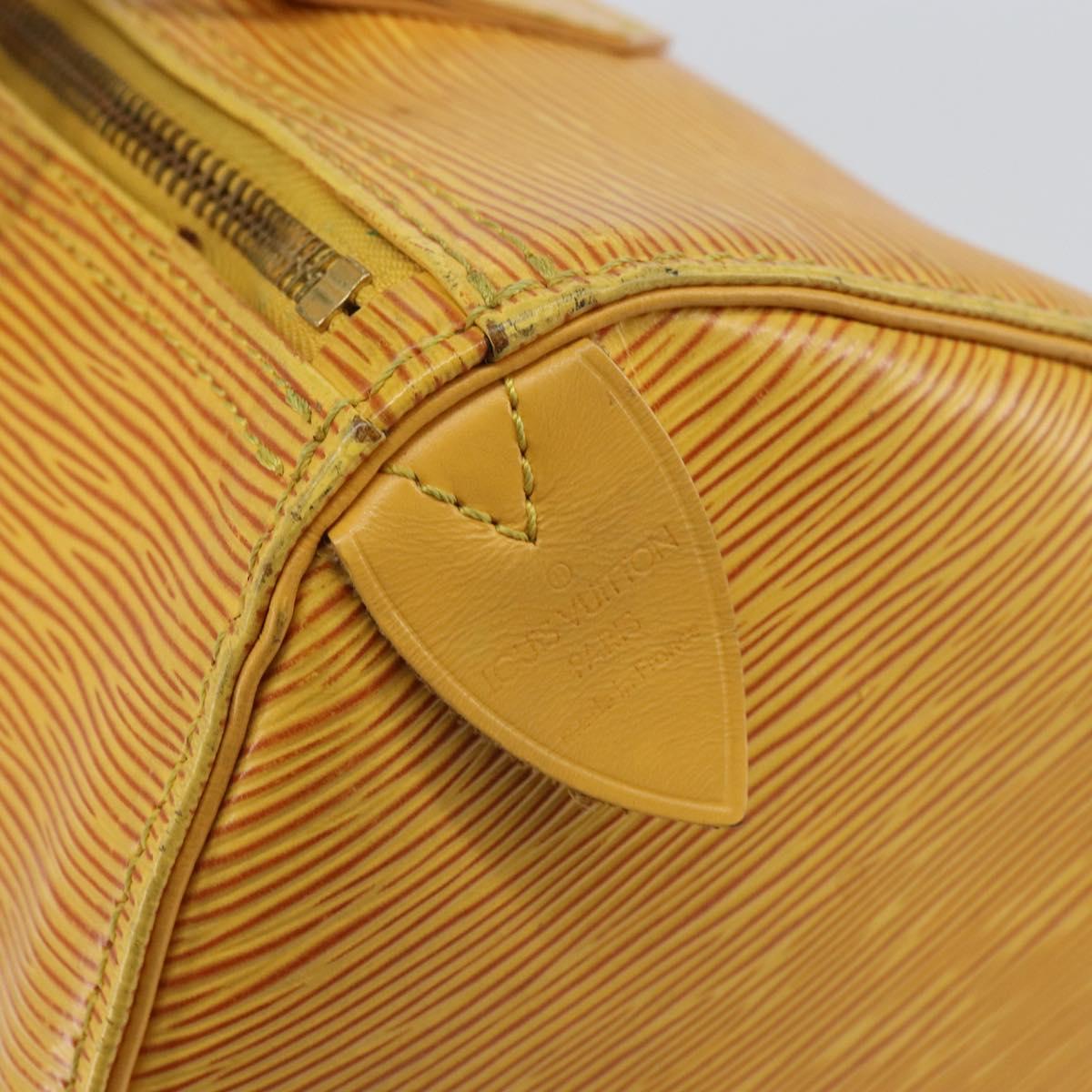 LOUIS VUITTON Epi Speedy 25 Hand Bag Tassili Yellow M43019 LV Auth ep12594