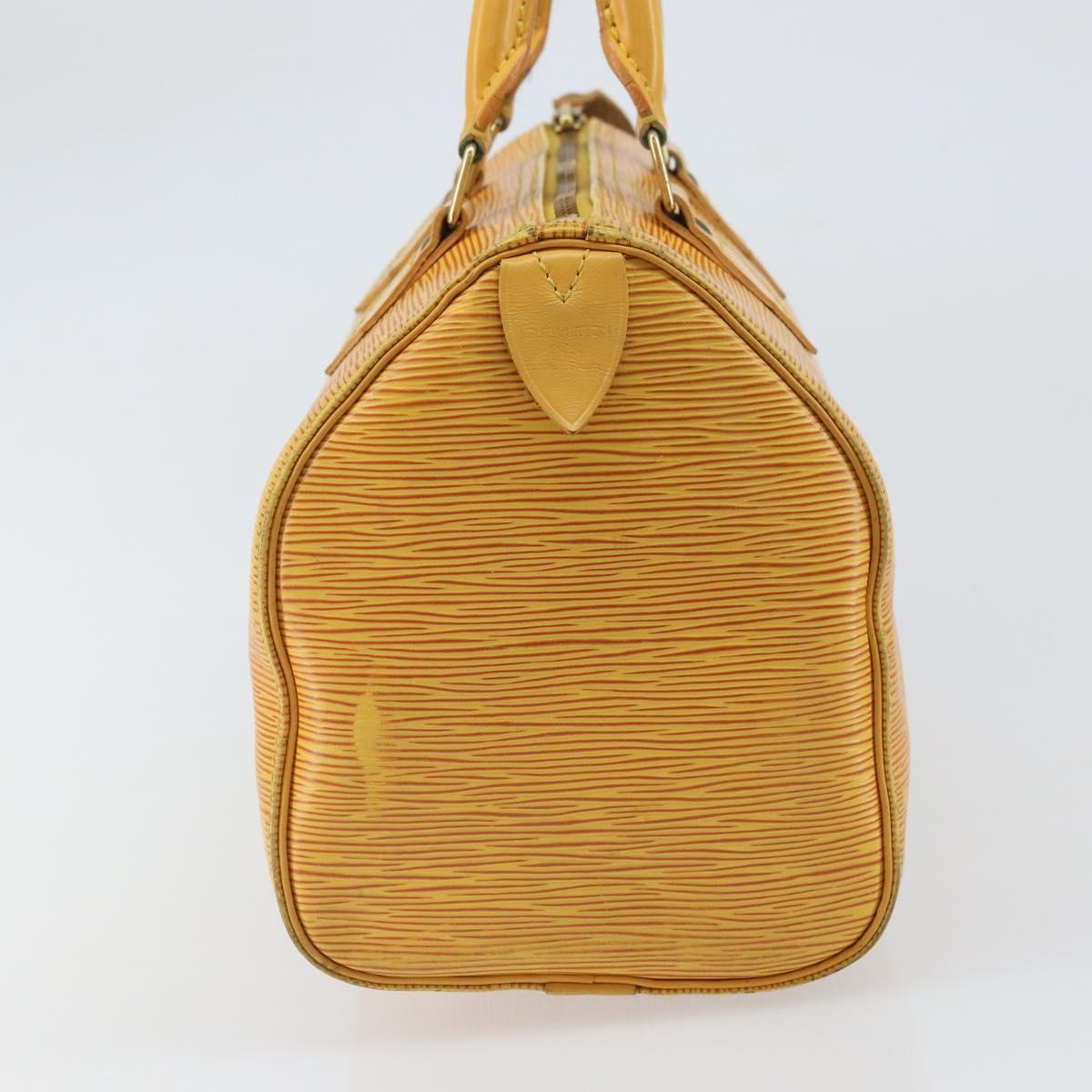 LOUIS VUITTON Epi Speedy 25 Hand Bag Tassili Yellow M43019 LV Auth ep12594