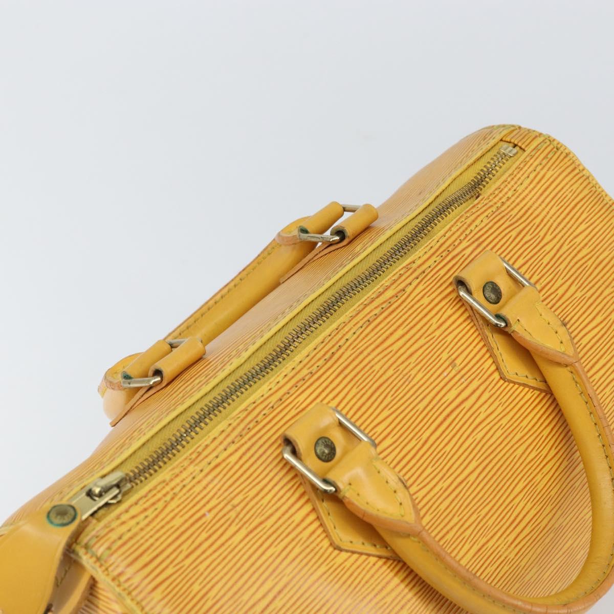 LOUIS VUITTON Epi Speedy 25 Hand Bag Tassili Yellow M43019 LV Auth ep12594