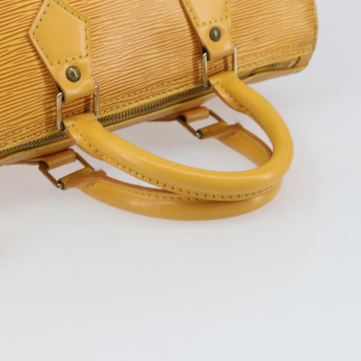 LOUIS VUITTON Epi Speedy 25 Hand Bag Tassili Yellow M43019 LV Auth ep12594