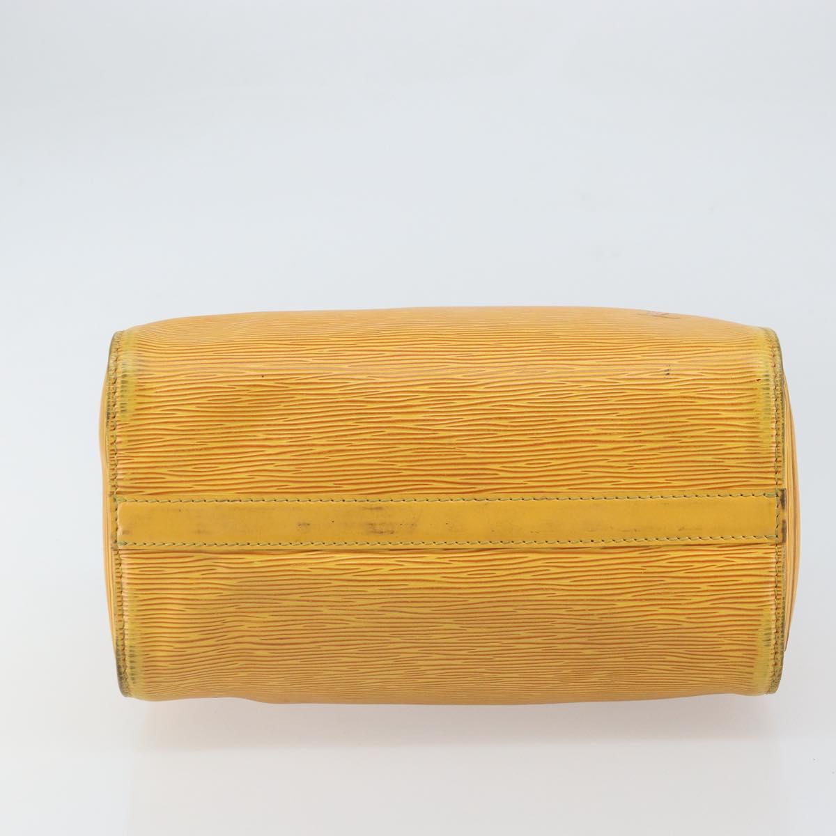 LOUIS VUITTON Epi Speedy 25 Hand Bag Tassili Yellow M43019 LV Auth ep12594