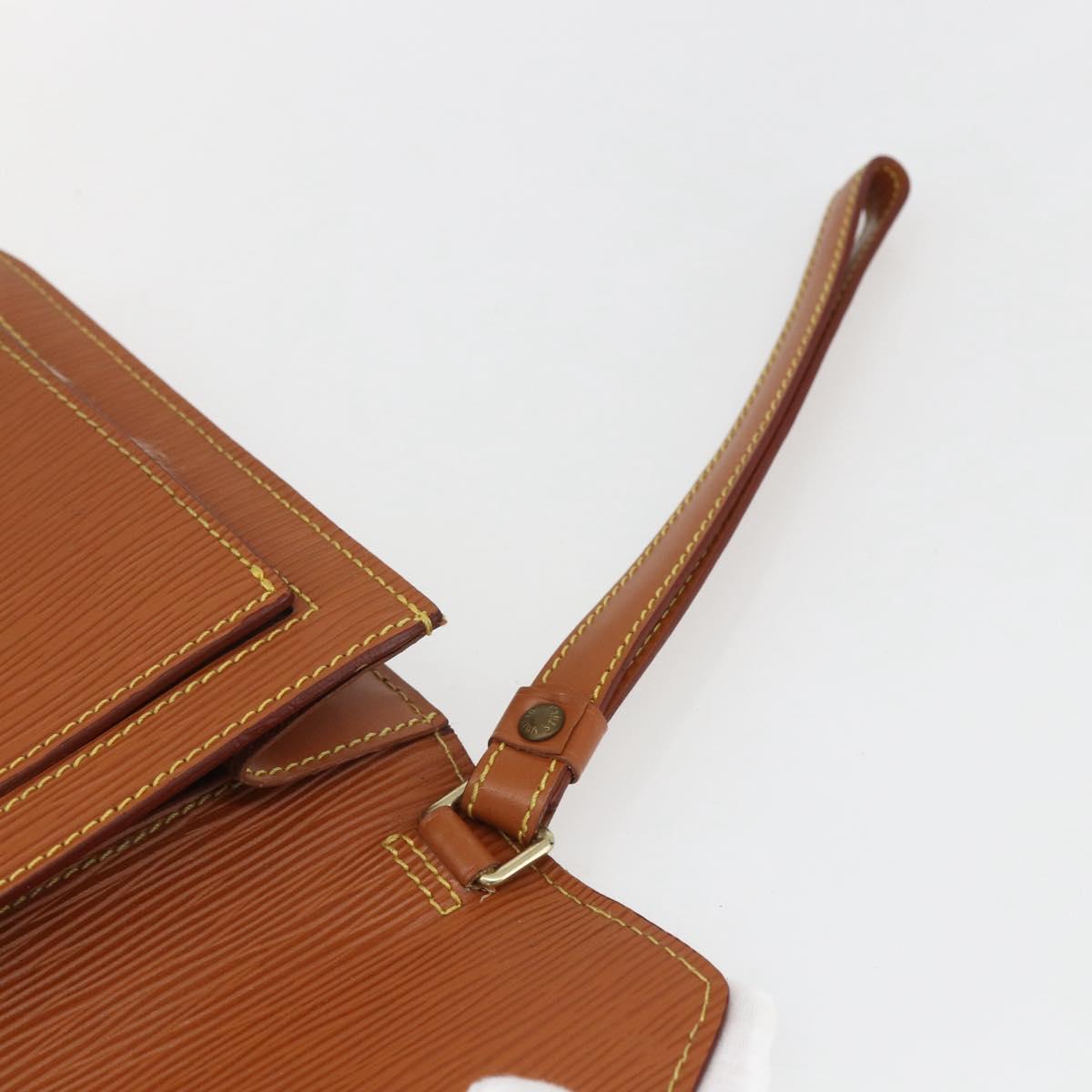 LOUIS VUITTON Epi Serie Dragonne Hand Bag Beige LV Auth ep12601