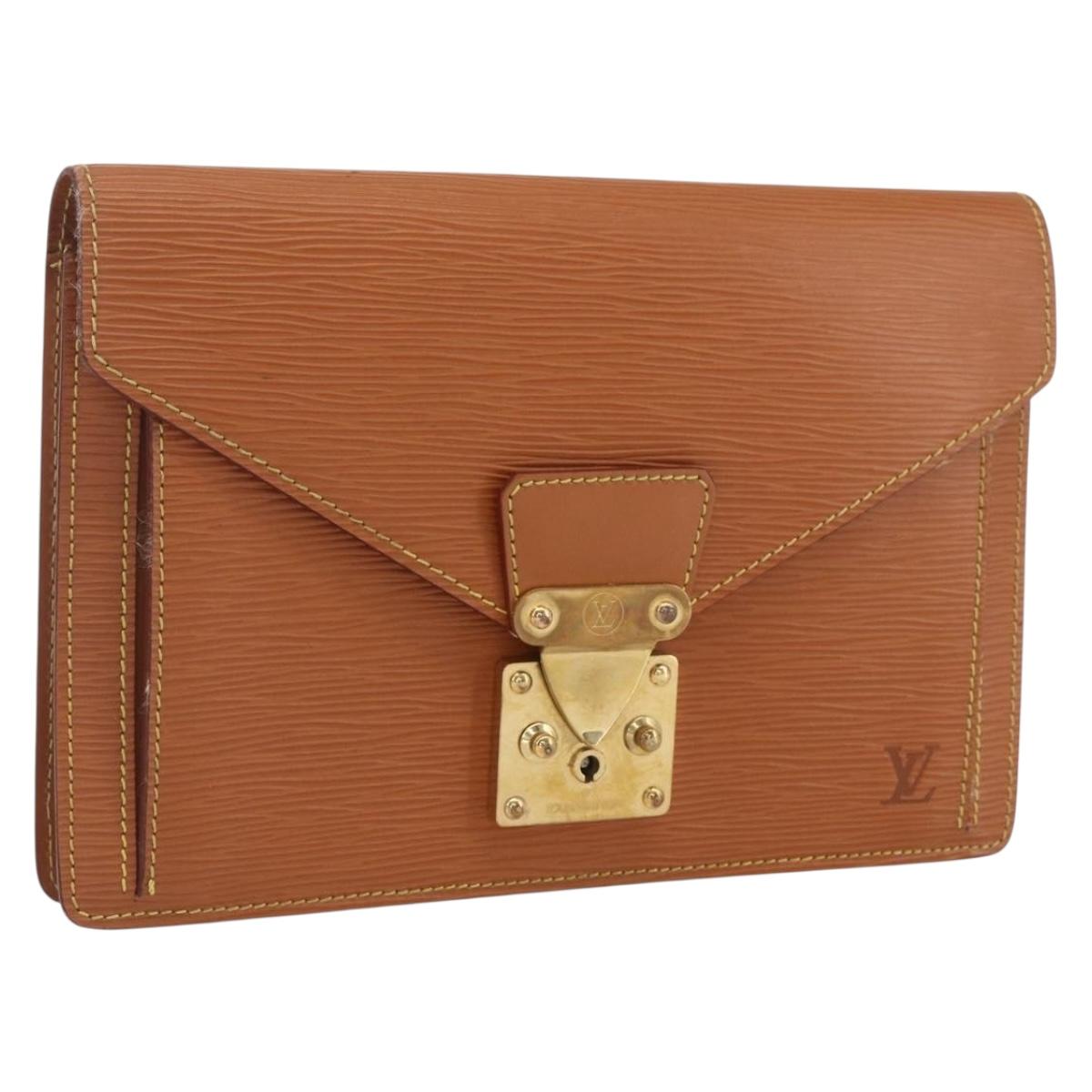 LOUIS VUITTON Epi Serie Dragonne Hand Bag Beige LV Auth ep12601