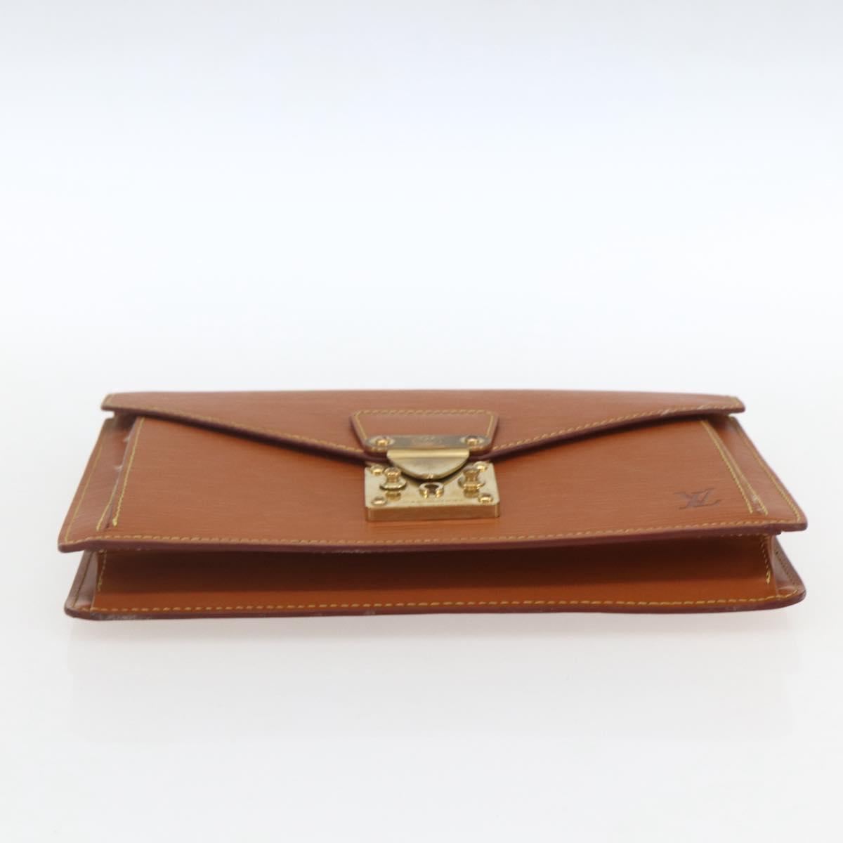 LOUIS VUITTON Epi Serie Dragonne Hand Bag Beige LV Auth ep12601