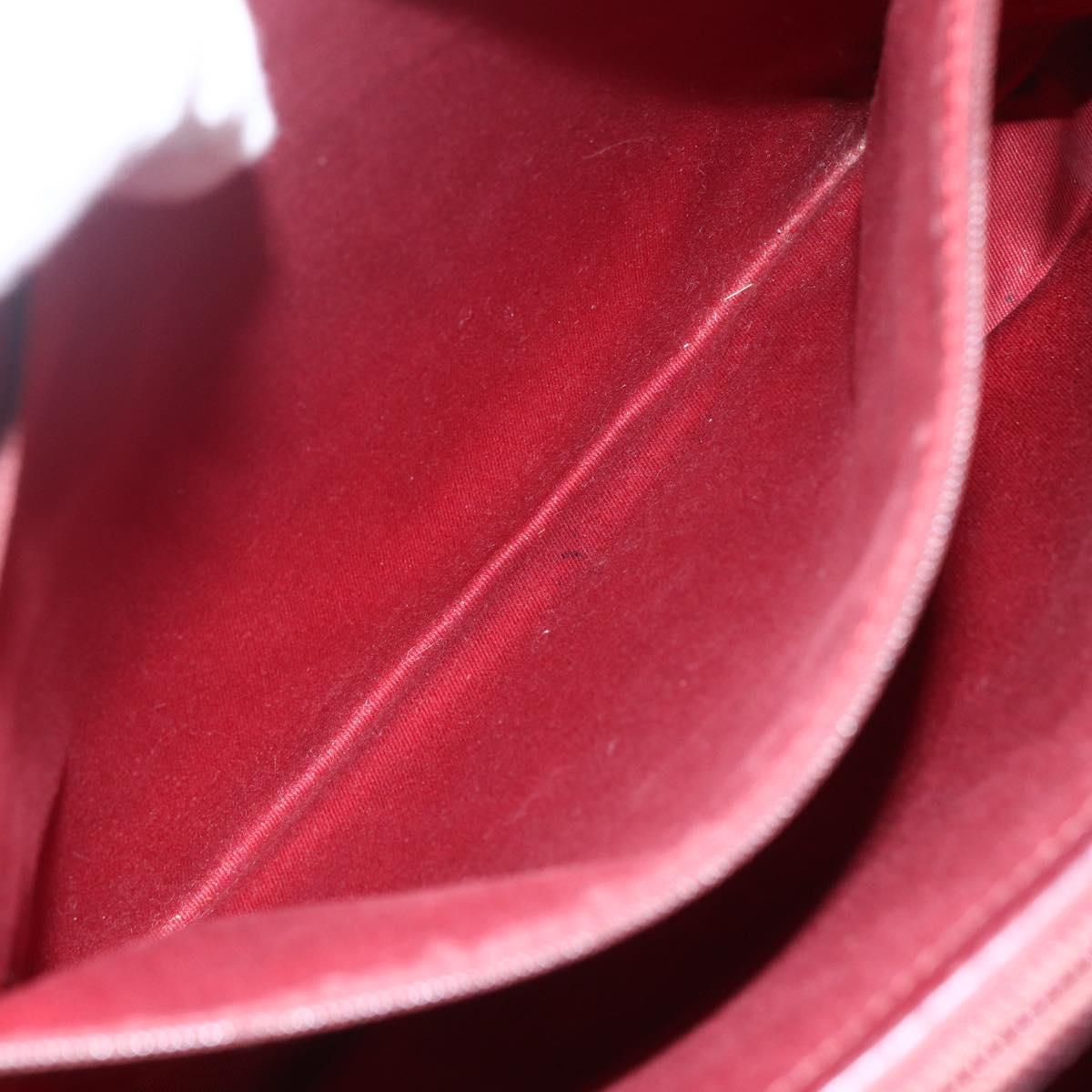 GUCCI GG Canvas Bamboo Hand Bag Red 112526 Auth ep12621