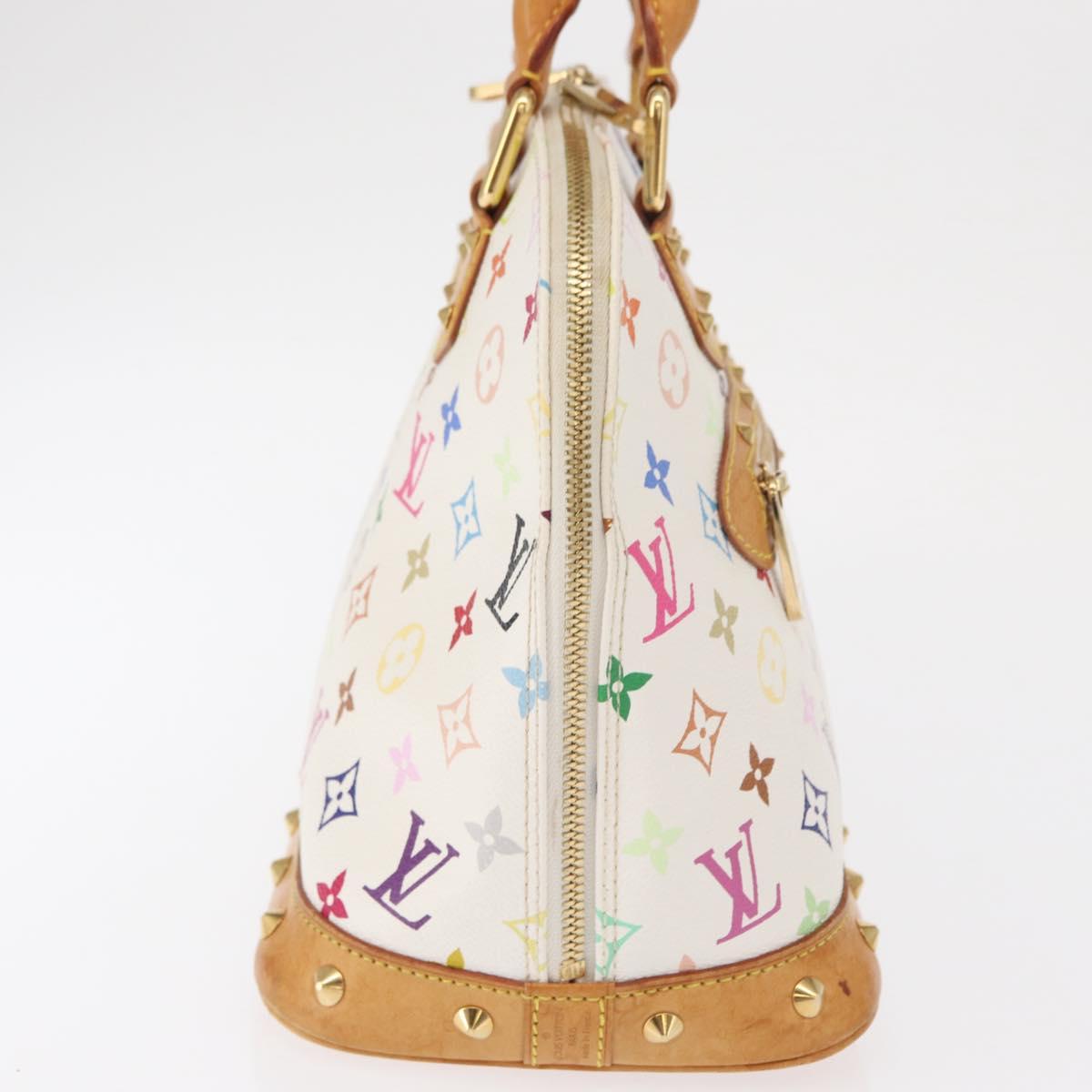 LOUIS VUITTON Monogram Multicolor Alma Hand Bag White M92647 LV Auth ep12643