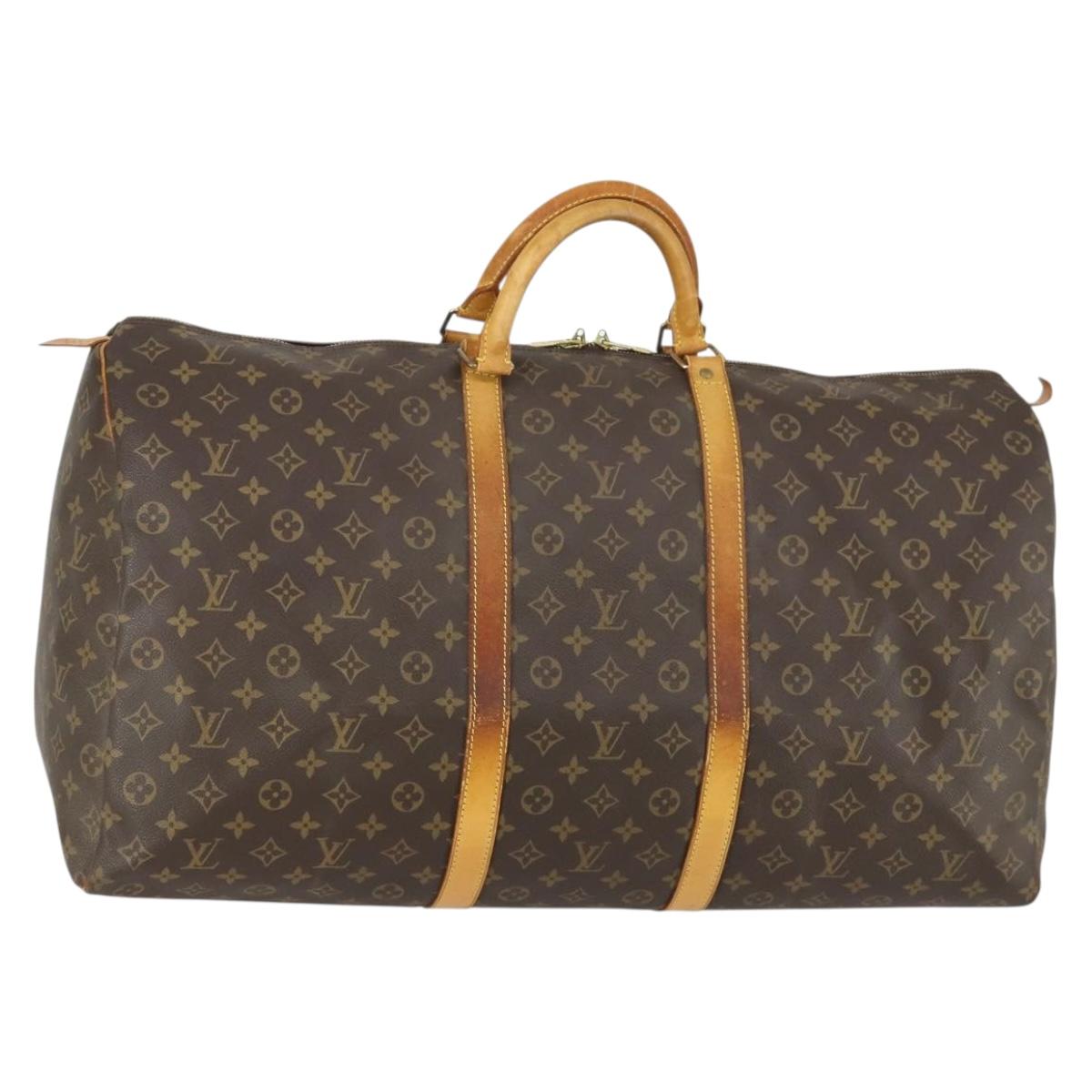 LOUIS VUITTON Monogram Keepall 60 Boston Bag M41422 LV Auth ep12646