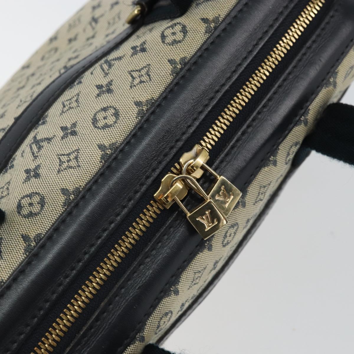 LOUIS VUITTON Monogram Mini Josephine PM Hand Bag Blue M92049 LV Auth ep12648