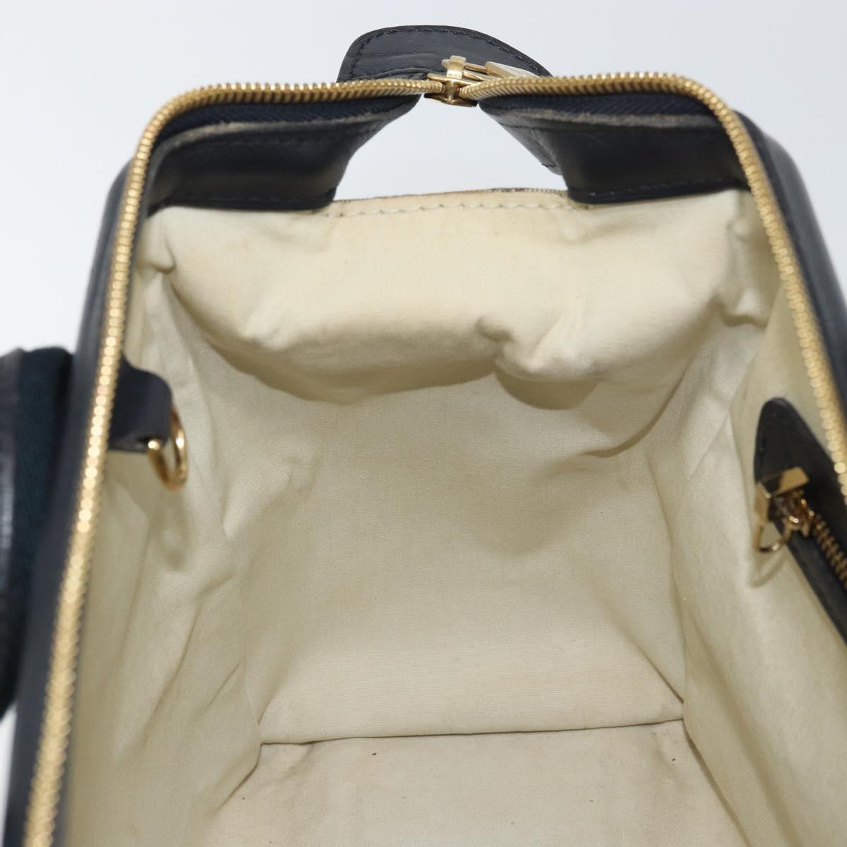 LOUIS VUITTON Monogram Mini Josephine PM Hand Bag Blue M92049 LV Auth ep12648