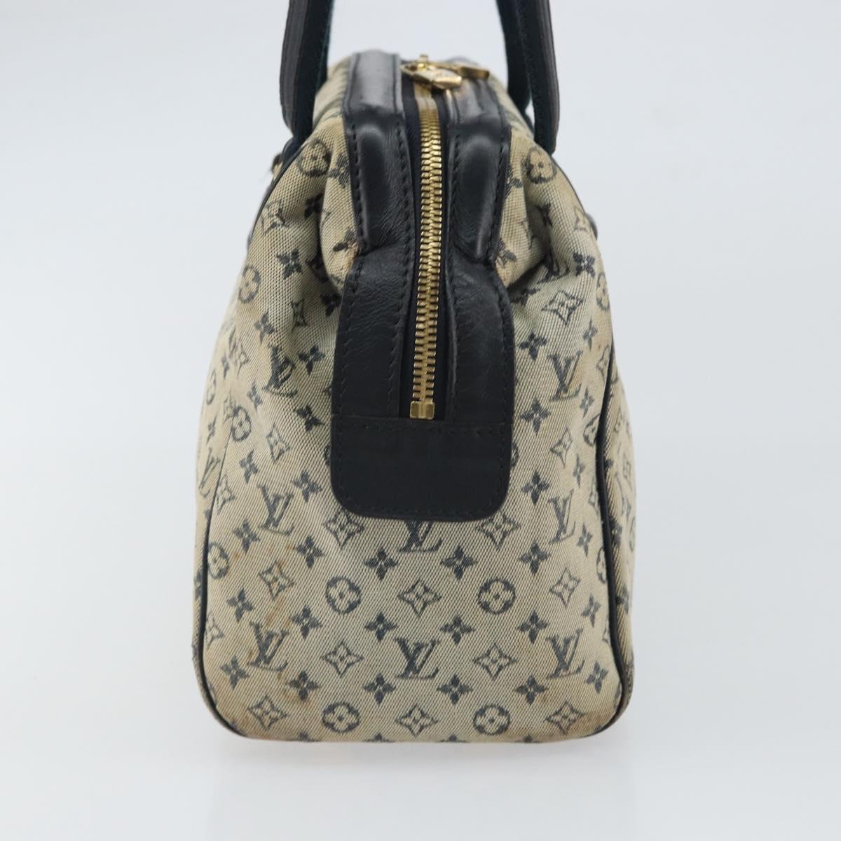 LOUIS VUITTON Monogram Mini Josephine PM Hand Bag Blue M92049 LV Auth ep12648