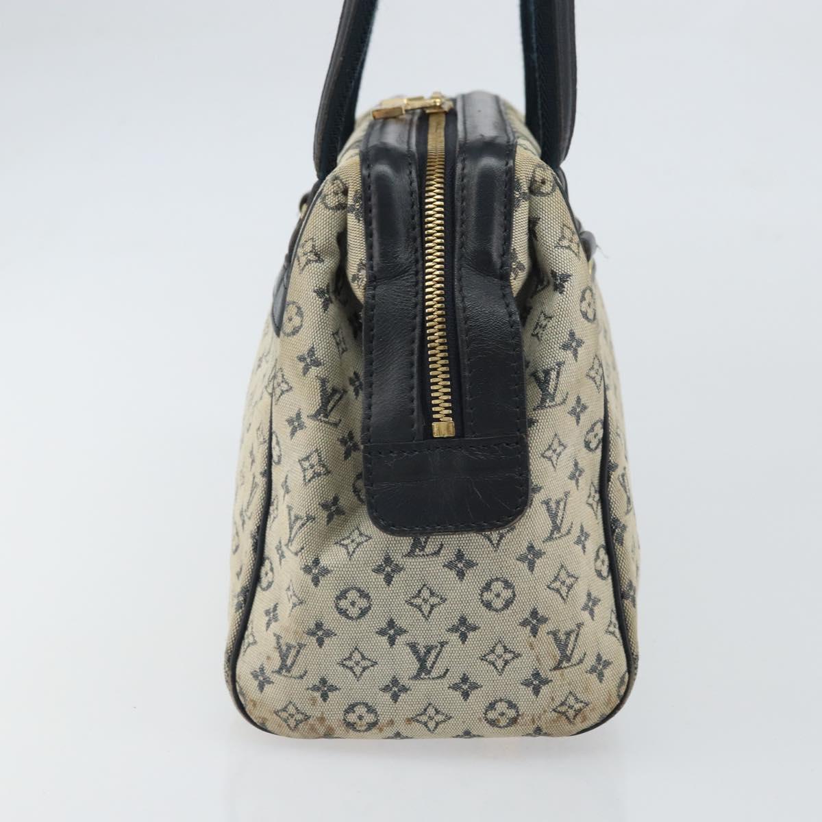 LOUIS VUITTON Monogram Mini Josephine PM Hand Bag Blue M92049 LV Auth ep12648