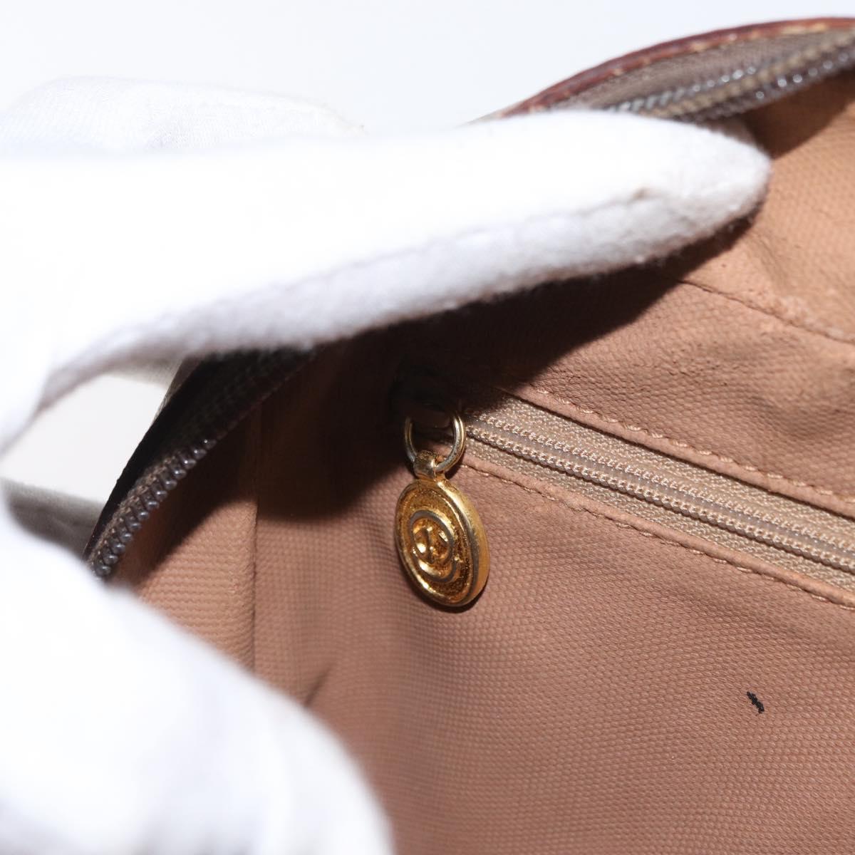 GUCCI GG Supreme Clutch Bag PVC Beige Gold 014 122 6087 Auth ep12649