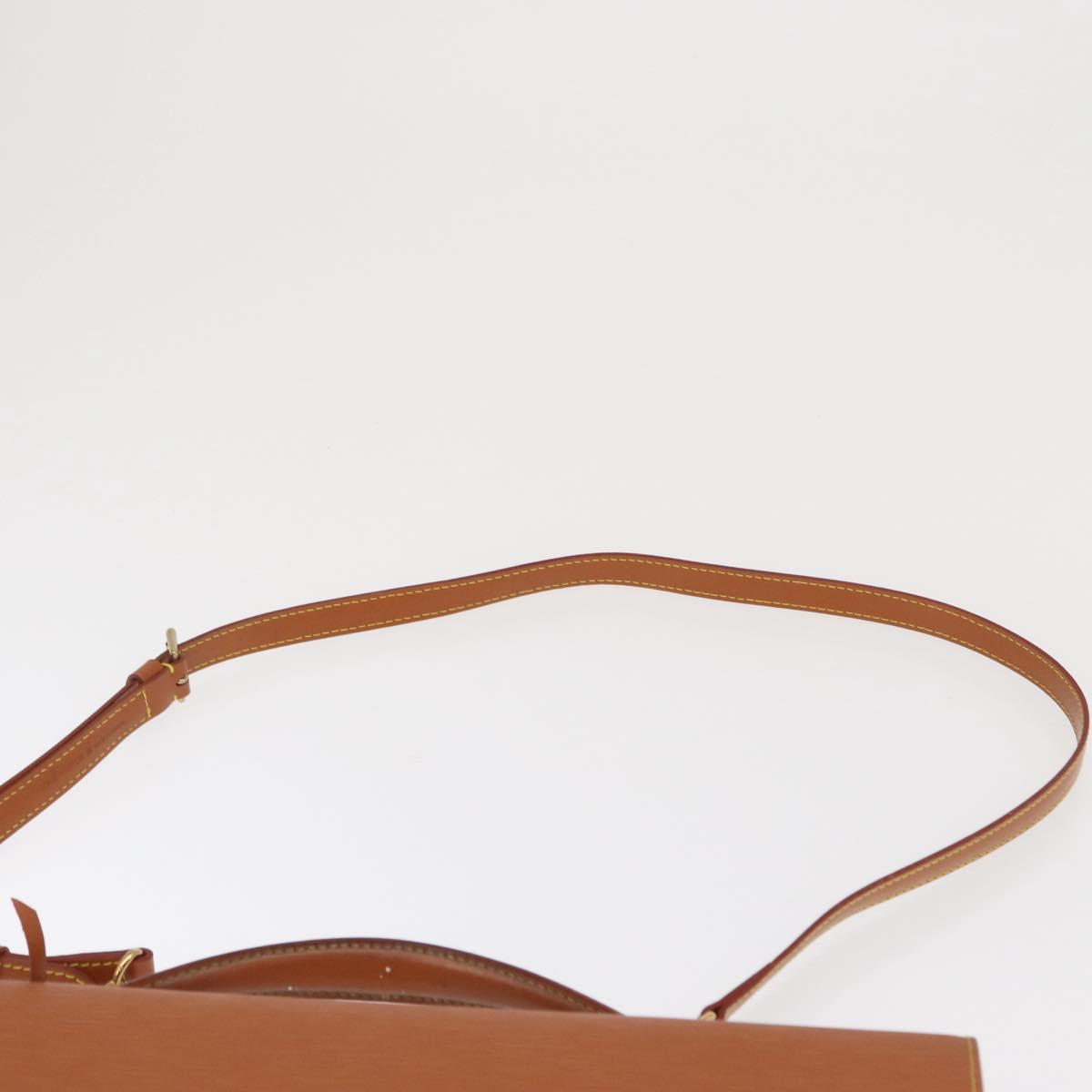 LOUIS VUITTON Epi Porte Documents Bandouliere Brown M54468 Auth ep12652