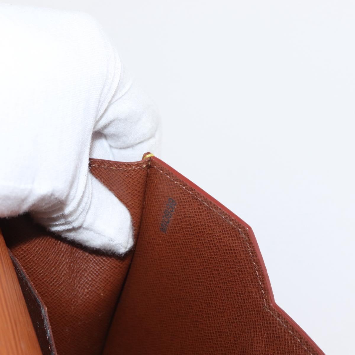 LOUIS VUITTON Epi Porte Documents Bandouliere Brown M54468 Auth ep12652