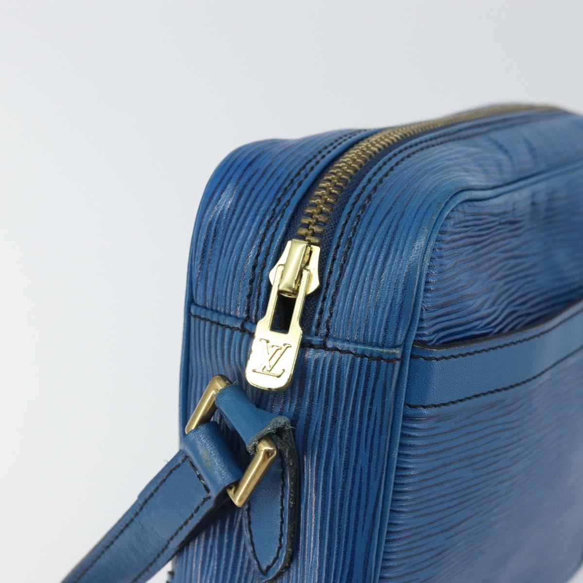 LOUIS VUITTON Epi Trocadero 27 Shoulder Bag Blue M52315 LV Auth ep12657