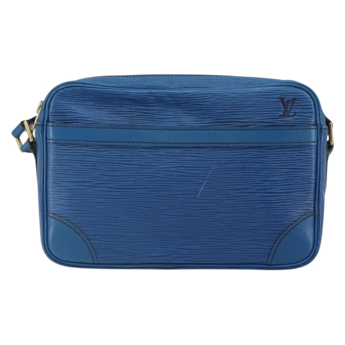 LOUIS VUITTON Epi Trocadero 27 Shoulder Bag Blue M52315 LV Auth ep12657