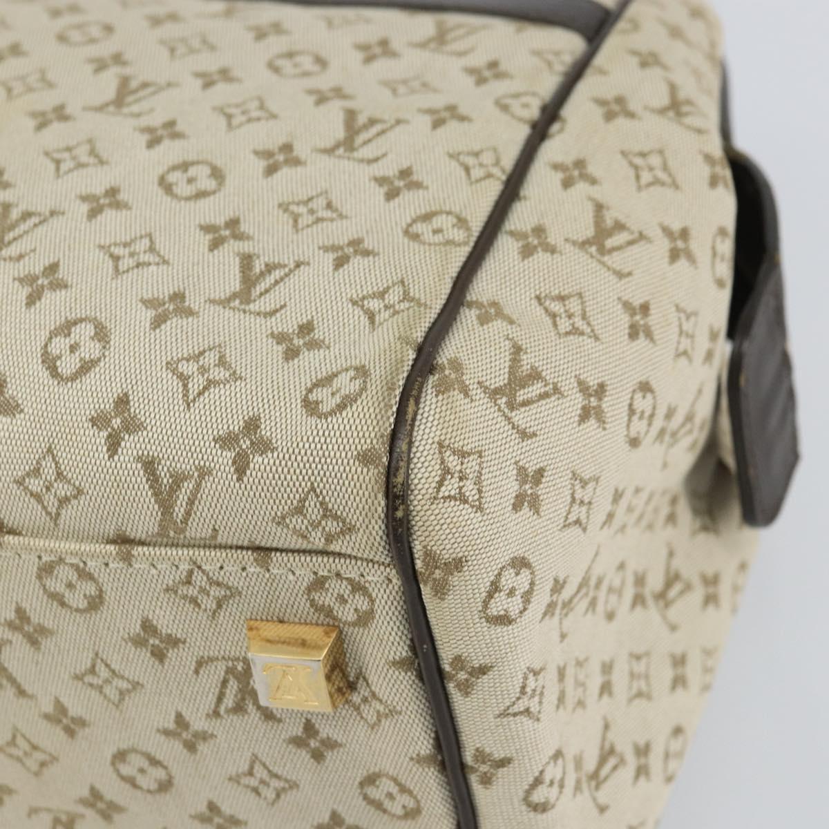 LOUIS VUITTON Monogram Mini Josephine GM Hand Bag Khaki M92310 LV Auth ep12664
