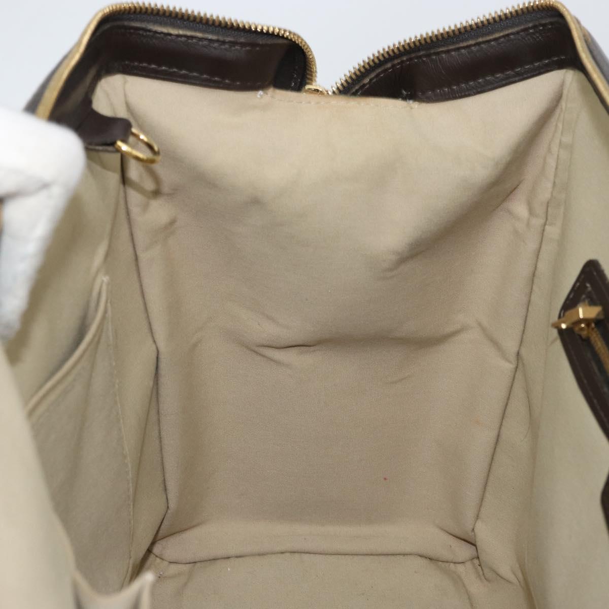 LOUIS VUITTON Monogram Mini Josephine GM Hand Bag Khaki M92310 LV Auth ep12664