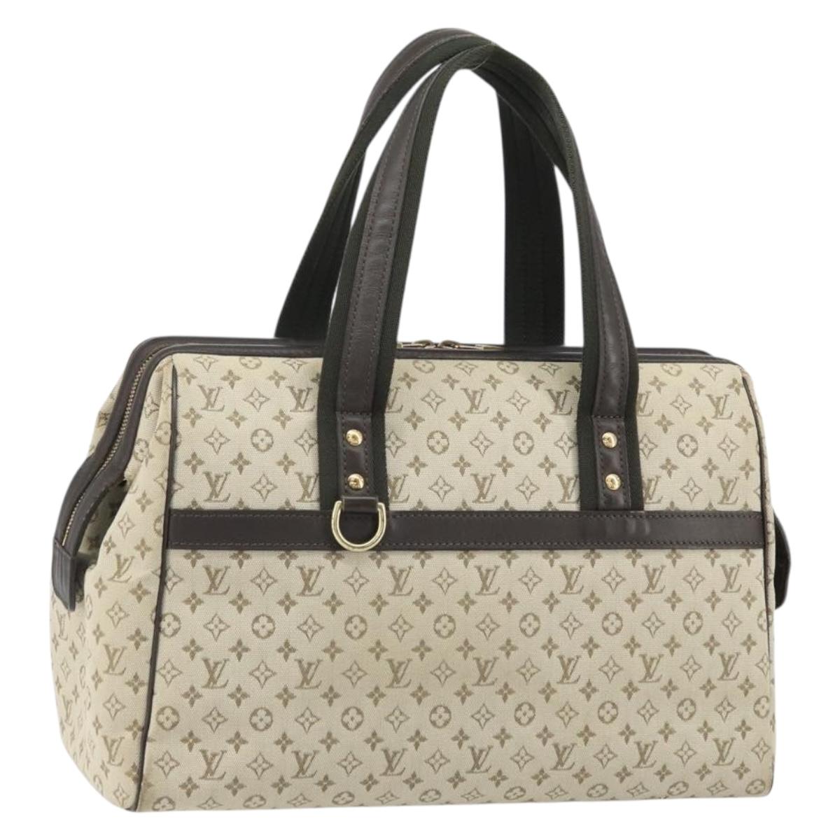 LOUIS VUITTON Monogram Mini Josephine GM Hand Bag Khaki M92310 LV Auth ep12664
