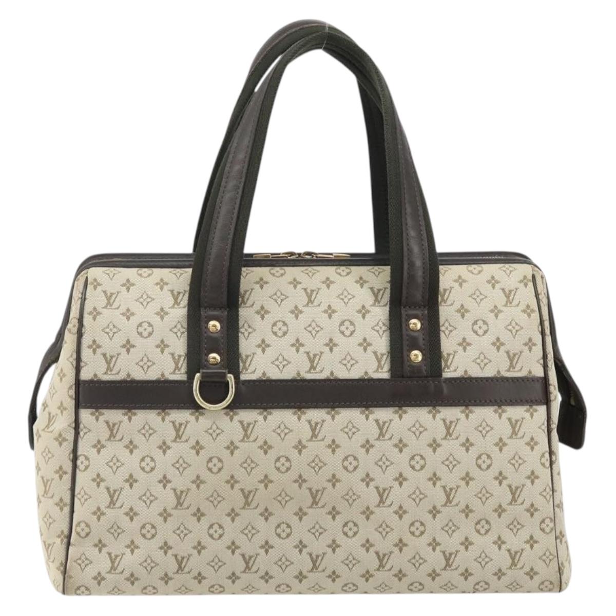 LOUIS VUITTON Monogram Mini Josephine GM Hand Bag Khaki M92310 LV Auth ep12664