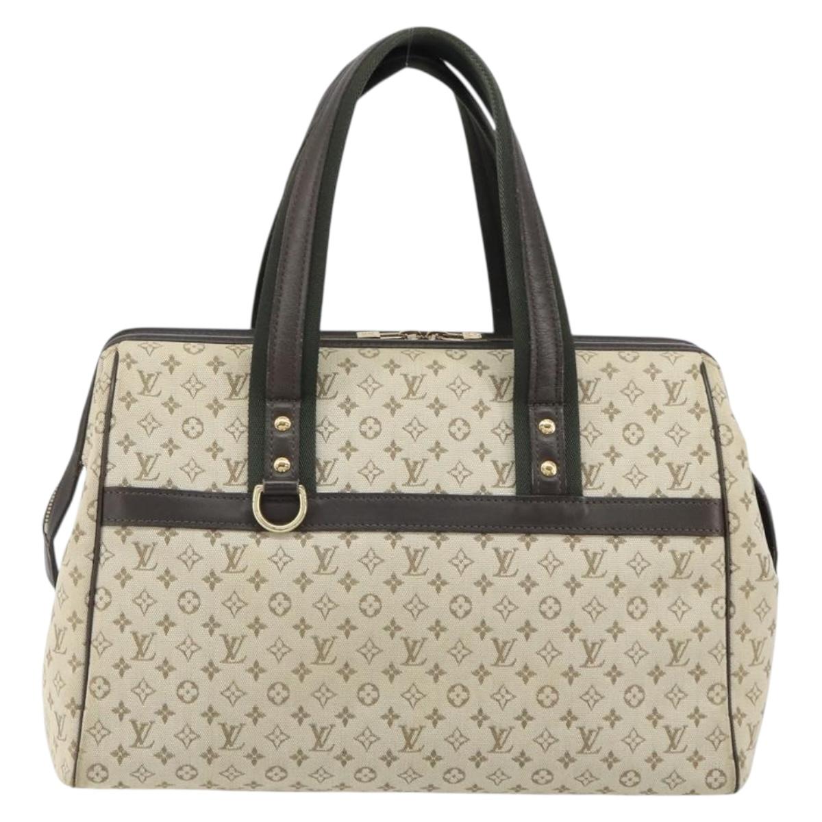 LOUIS VUITTON Monogram Mini Josephine GM Hand Bag Khaki M92310 LV Auth ep12664