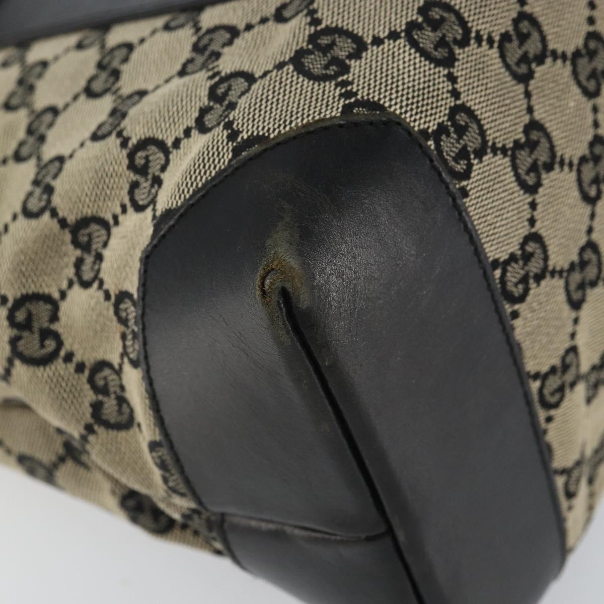 GUCCI GG Canvas Tote Bag Navy Silver 019 0426 2404 Auth ep12675