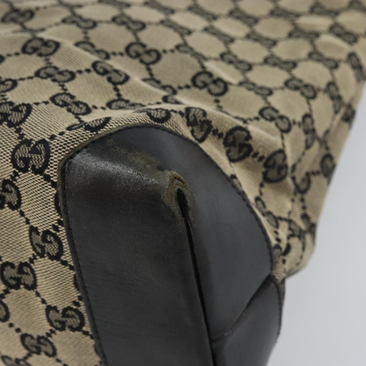 GUCCI GG Canvas Tote Bag Navy Silver 019 0426 2404 Auth ep12675