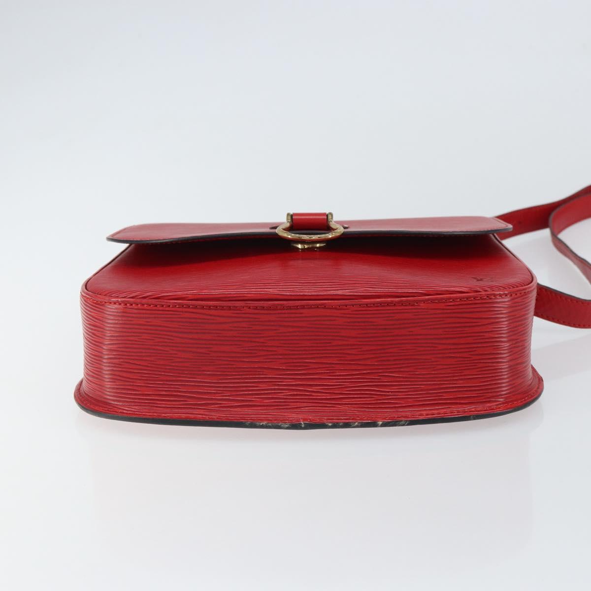 LOUIS VUITTON Epi Saint Cloud GM Shoulder Bag Red M52197 LV Auth ep12679
