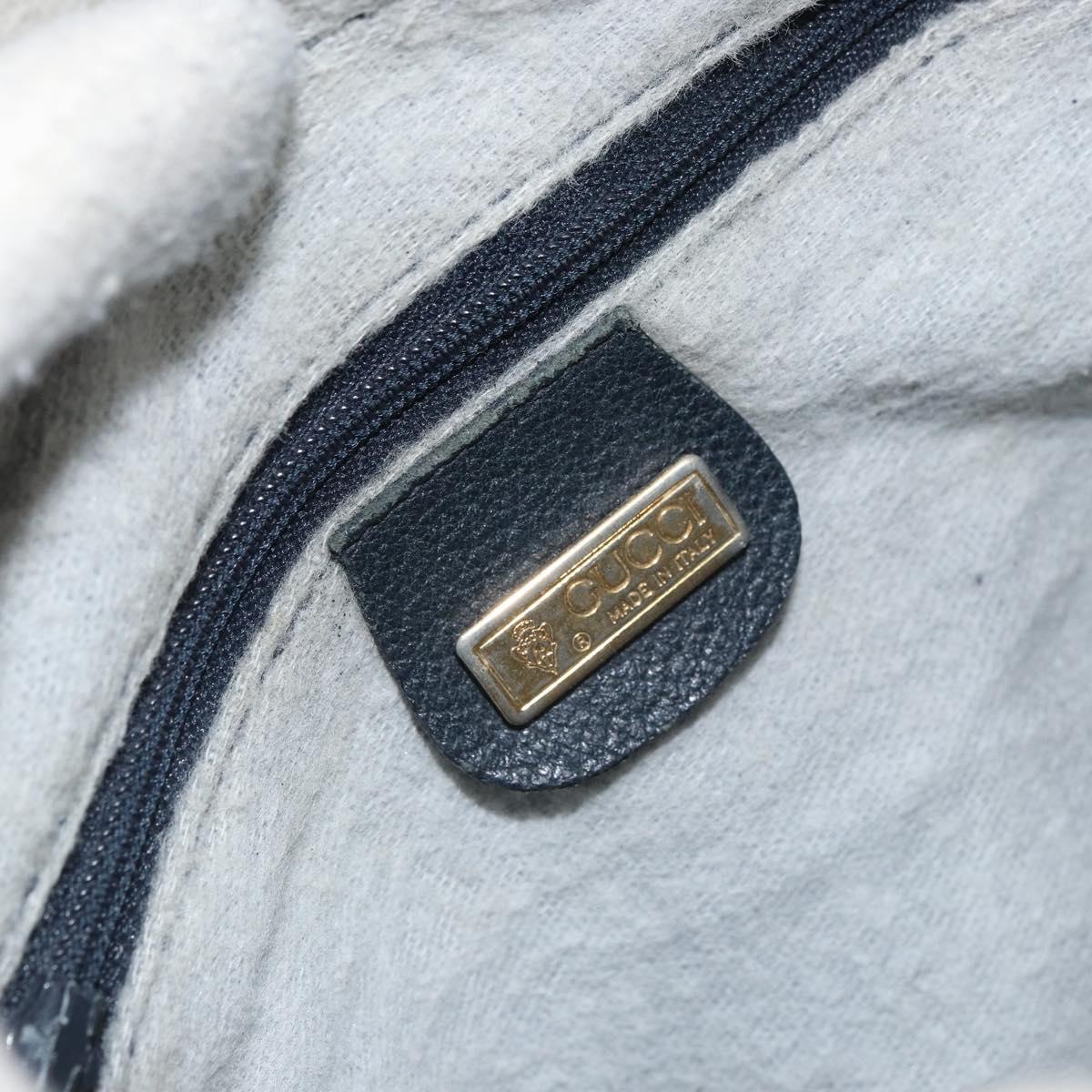 GUCCI GG Supreme Sherry Line Shoulder Bag PVC Navy Gold 001 56 0860 Auth ep12680