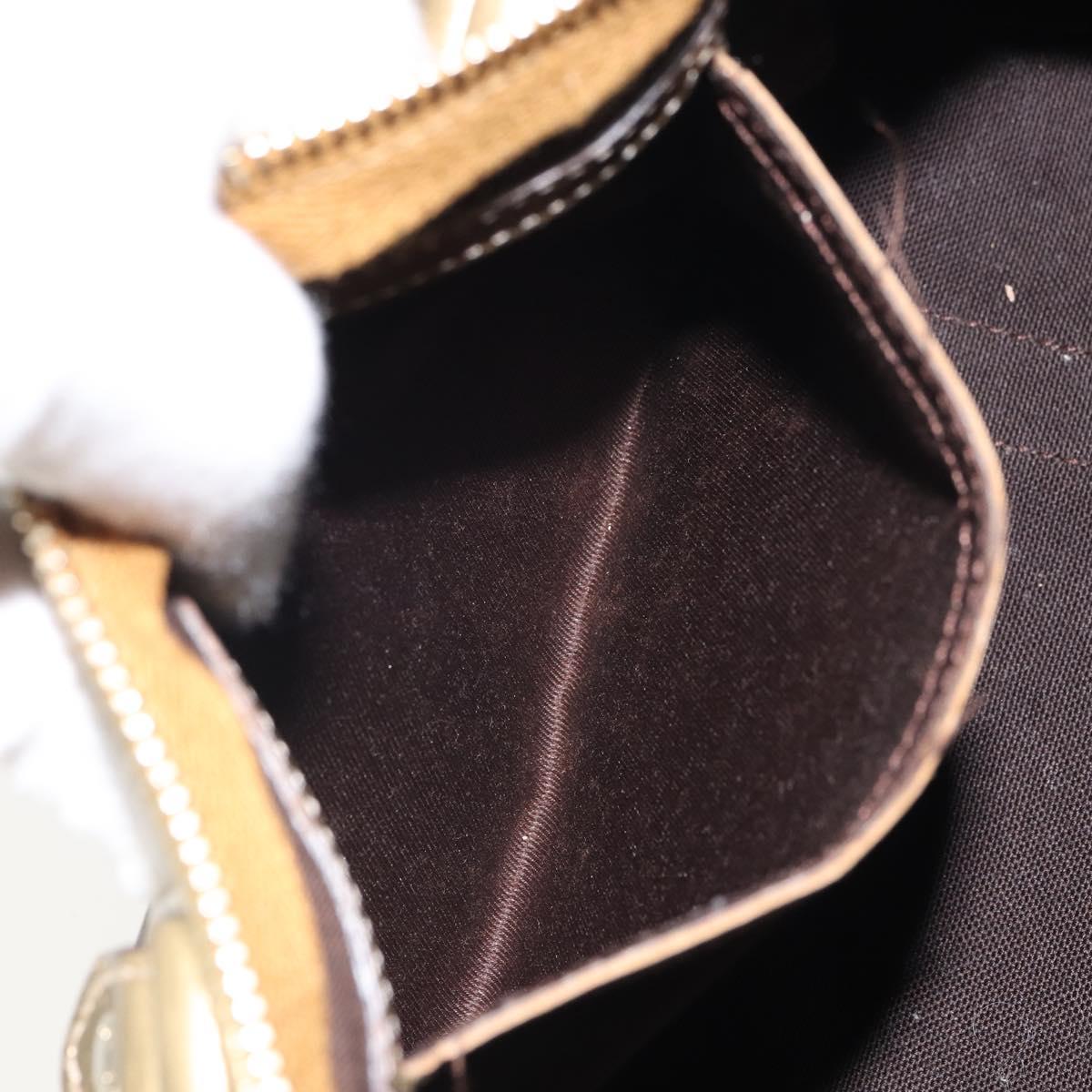 GUCCI GG Crystal Hand Bag Beige Gold 193604 Auth ep12691