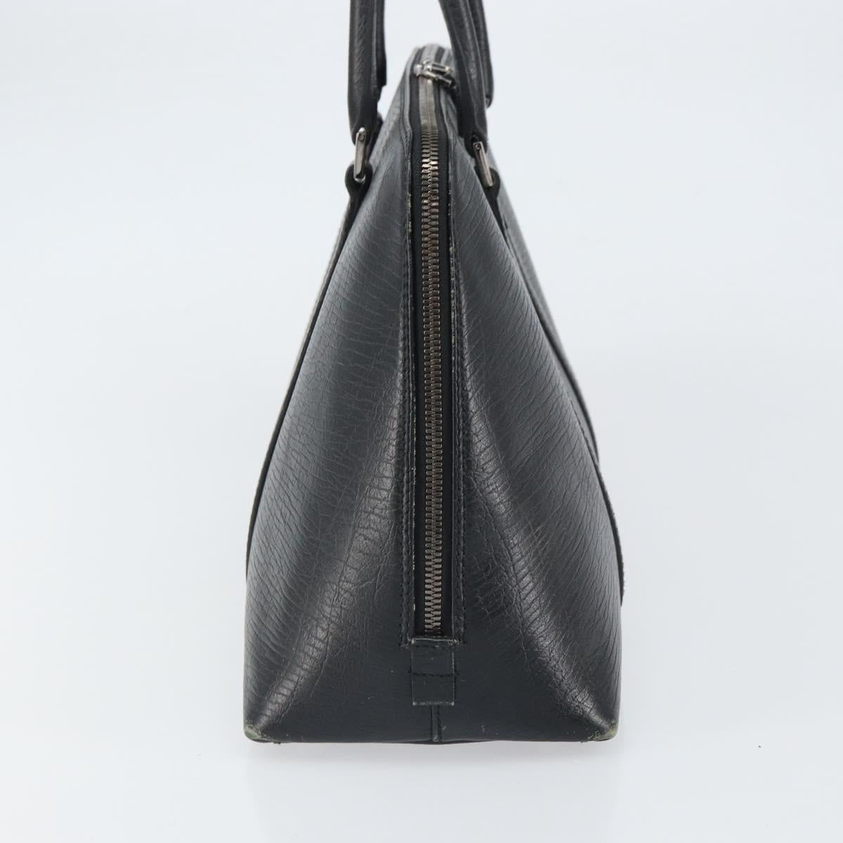 GUCCI Hand Bag Leather Black Silver 114537 Auth ep12699