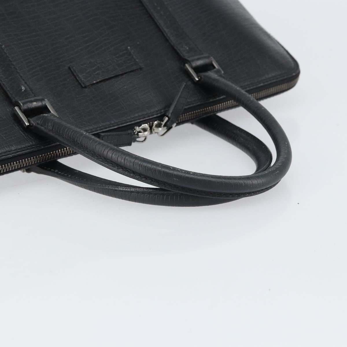 GUCCI Hand Bag Leather Black Silver 114537 Auth ep12699