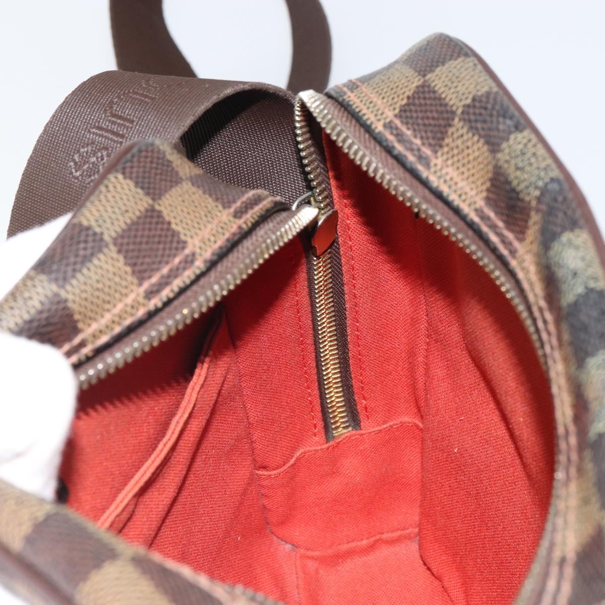 LOUIS VUITTON Damier Ebene Olaf PM Shoulder Bag N41442 LV Auth ep12715