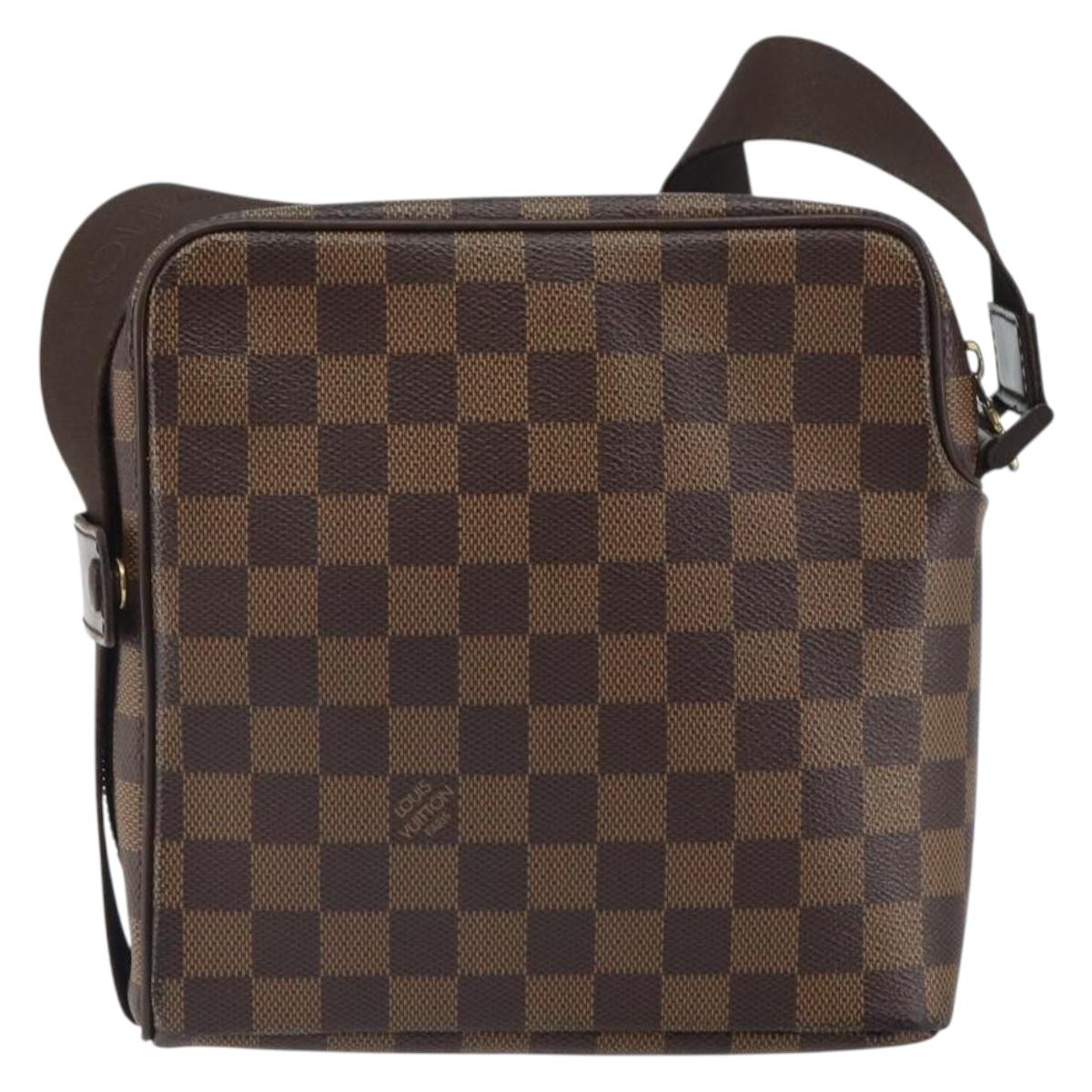 LOUIS VUITTON Damier Ebene Olaf PM Shoulder Bag N41442 LV Auth ep12715