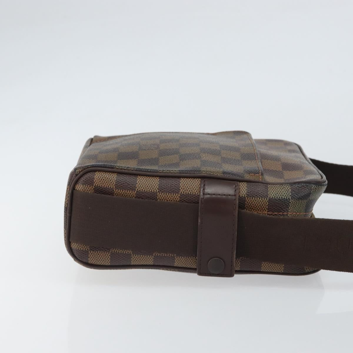 LOUIS VUITTON Damier Ebene Olaf PM Shoulder Bag N41442 LV Auth ep12715