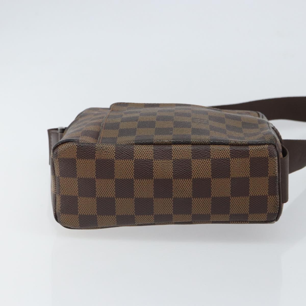 LOUIS VUITTON Damier Ebene Olaf PM Shoulder Bag N41442 LV Auth ep12715