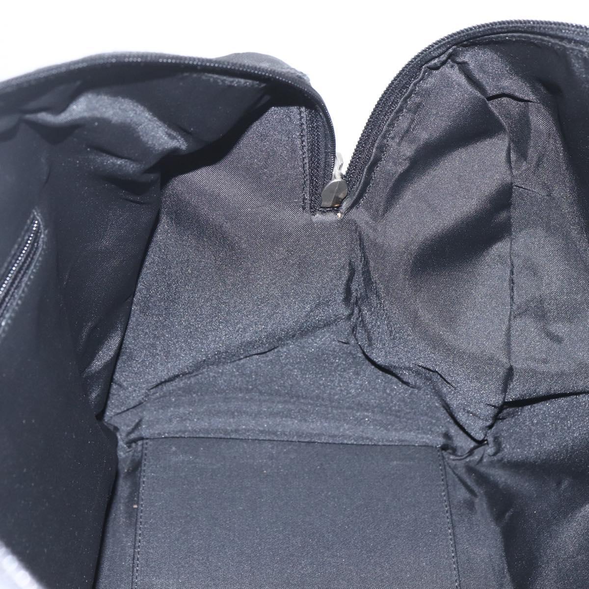 GUCCI GG Canvas Boston Bag Nylon Black Silver 012 0383 08 Auth ep12720