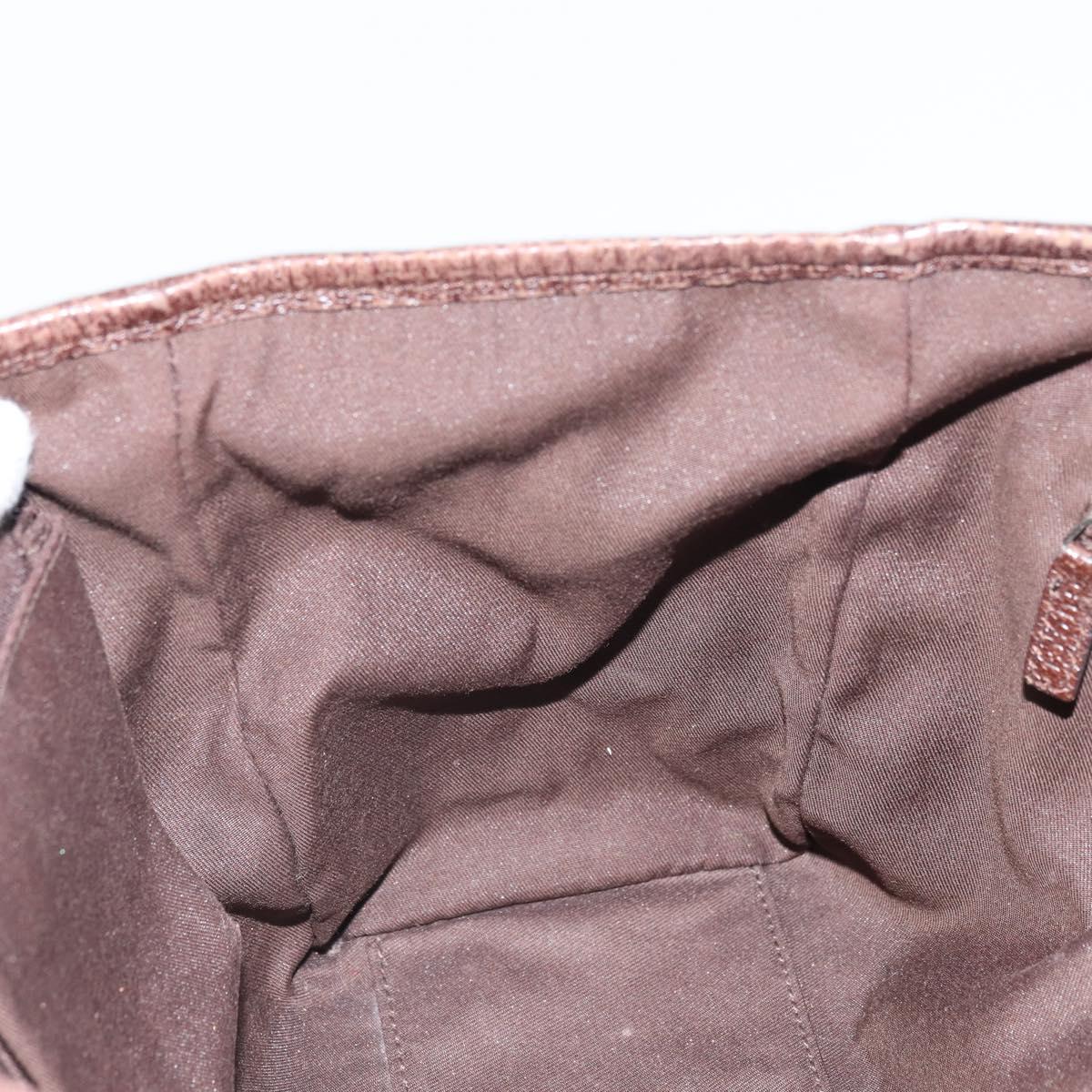 GUCCI GG Canvas Web Sherry Line Hand Bag Beige Silver 145810 Auth ep12728