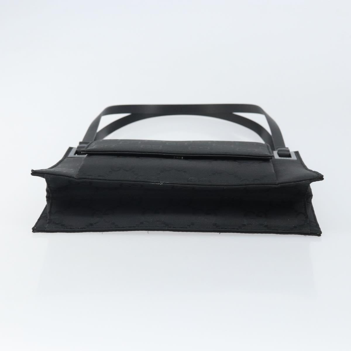 GUCCI GG Canvas Shoulder Bag Nylon Black Silver 001 3068 Auth ep12737